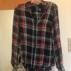 flannel button up shirt